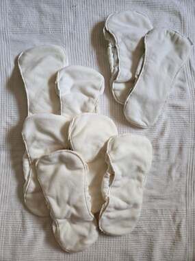 GroVia No Prep Soaker Pad Cloth Diaper Inserts (Set of 8)